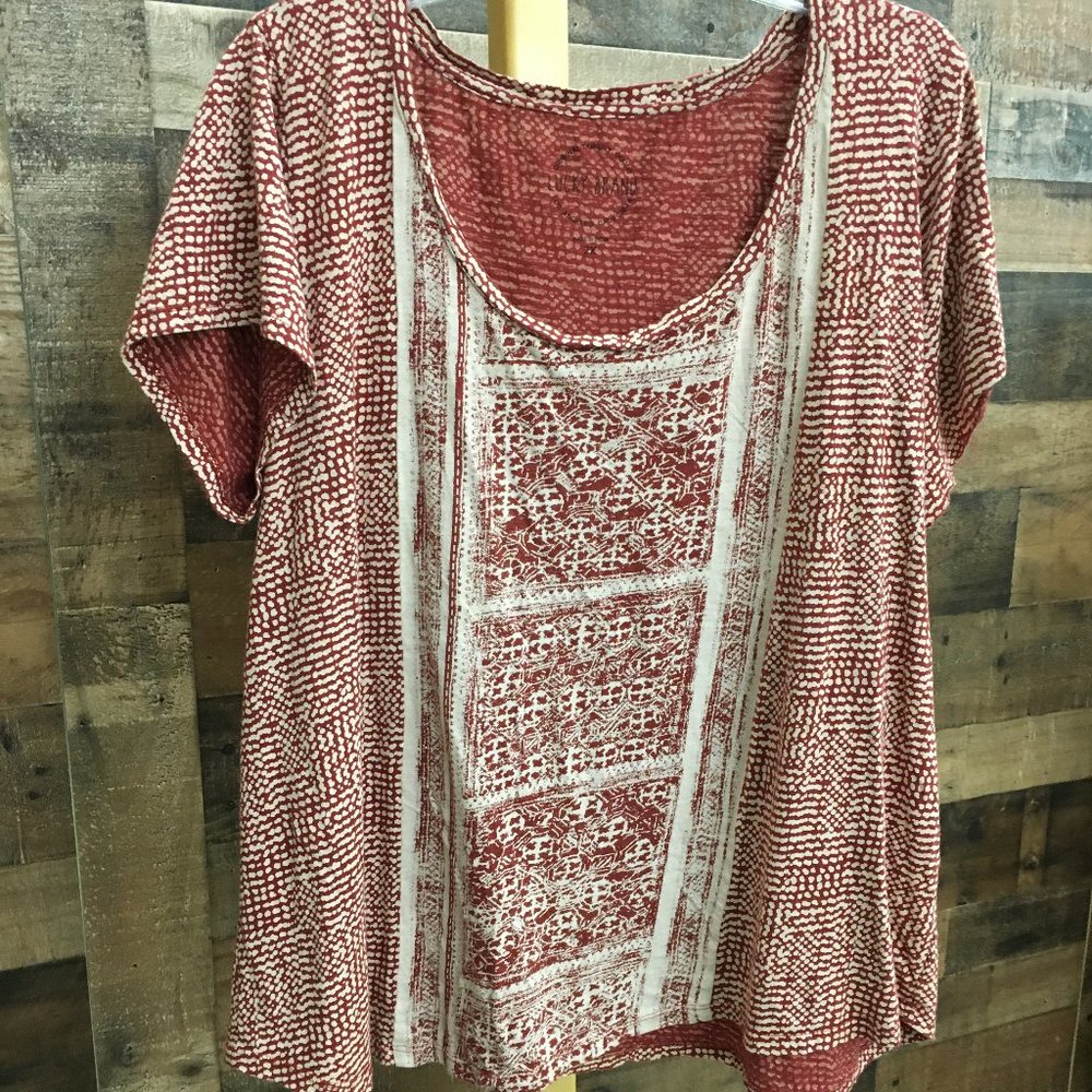 Beautiful red and white shirt